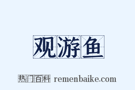 观游鱼是什么意思的图片